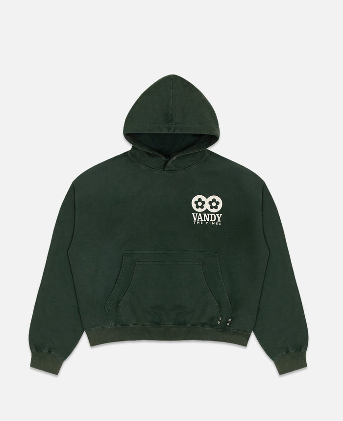 Cracked Flower Logo Hoodie (Green)