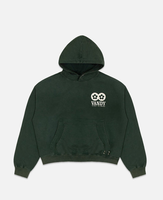 Cracked Flower Logo Hoodie (Green)