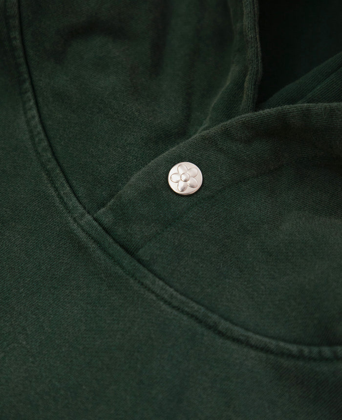 Cracked Flower Logo Hoodie (Green)