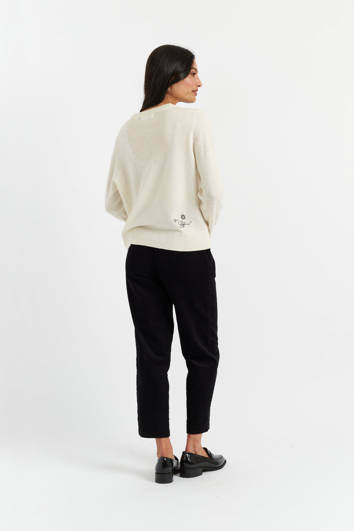 Cream Wool-Cashmere Sophie Ellis-Bextor Sweater