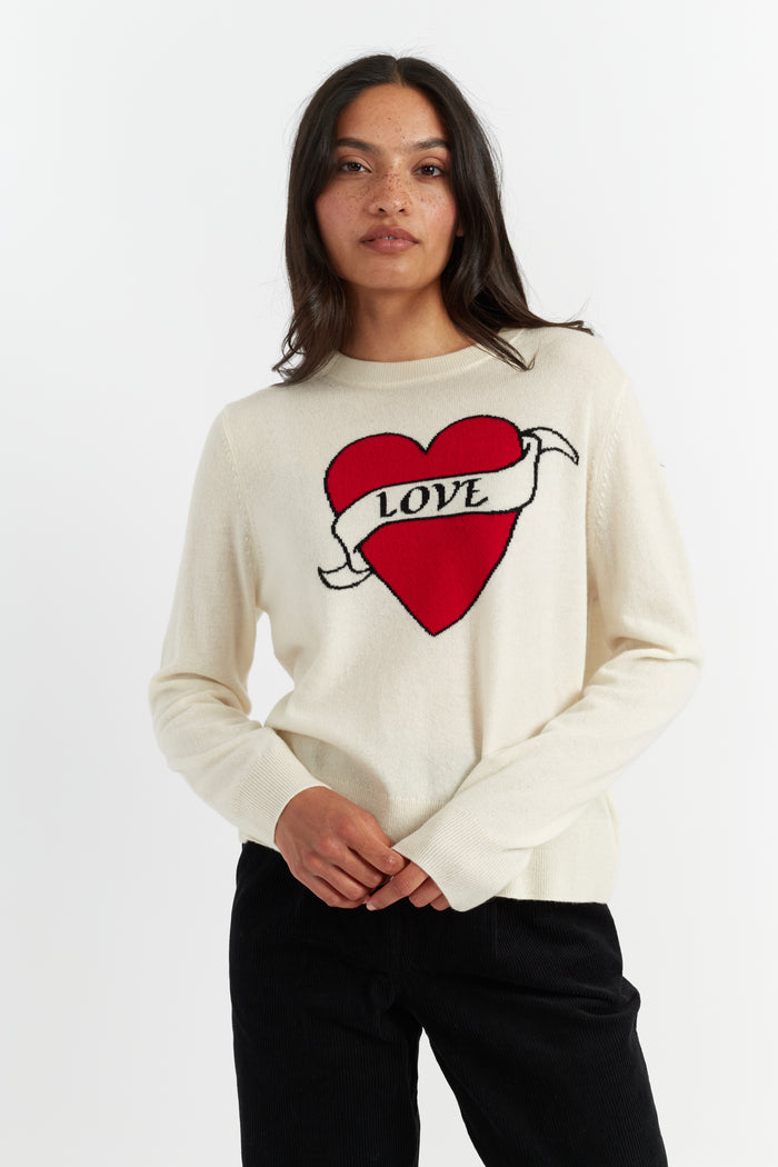 Cream Wool-Cashmere Sophie Ellis-Bextor Sweater
