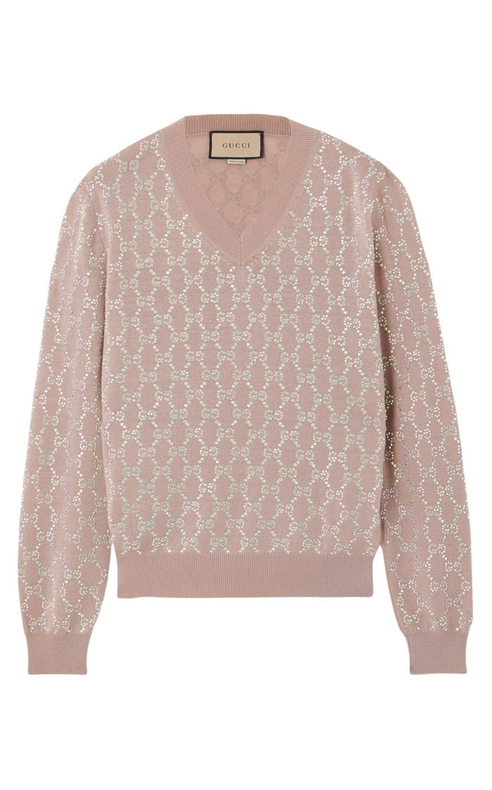 Gucci Crystal - embellished Wool Sweater - Runway Catalog