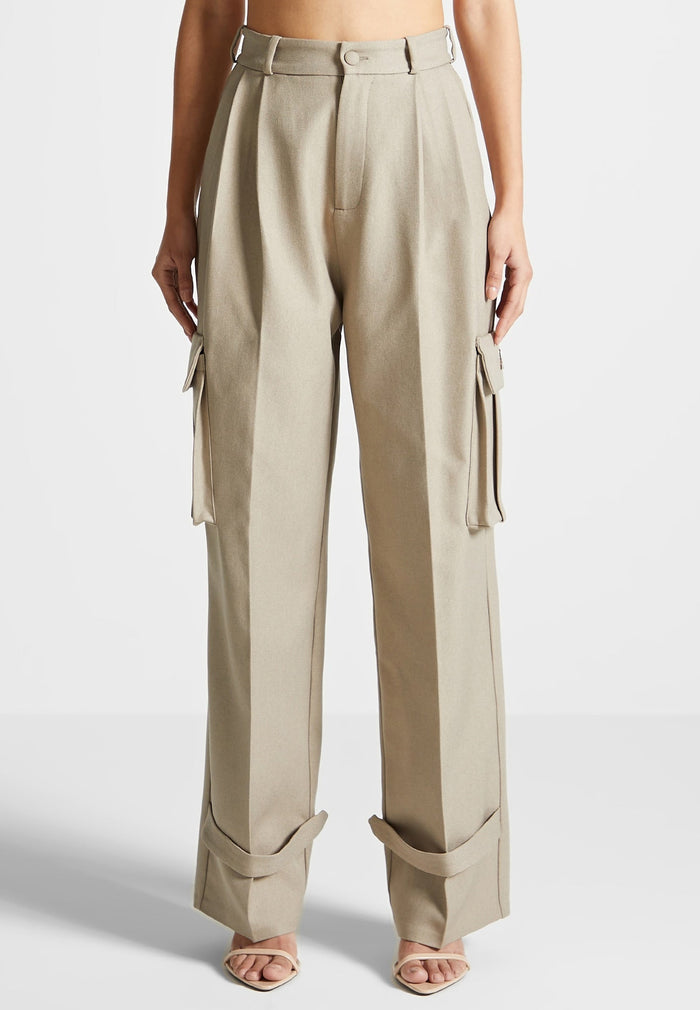 danielle-tailored-pleated-cargo-trousers-beige