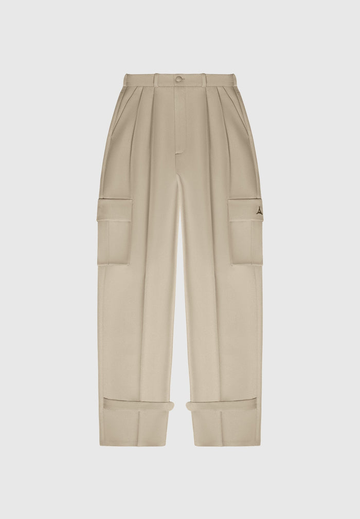 danielle-tailored-pleated-cargo-trousers-beige