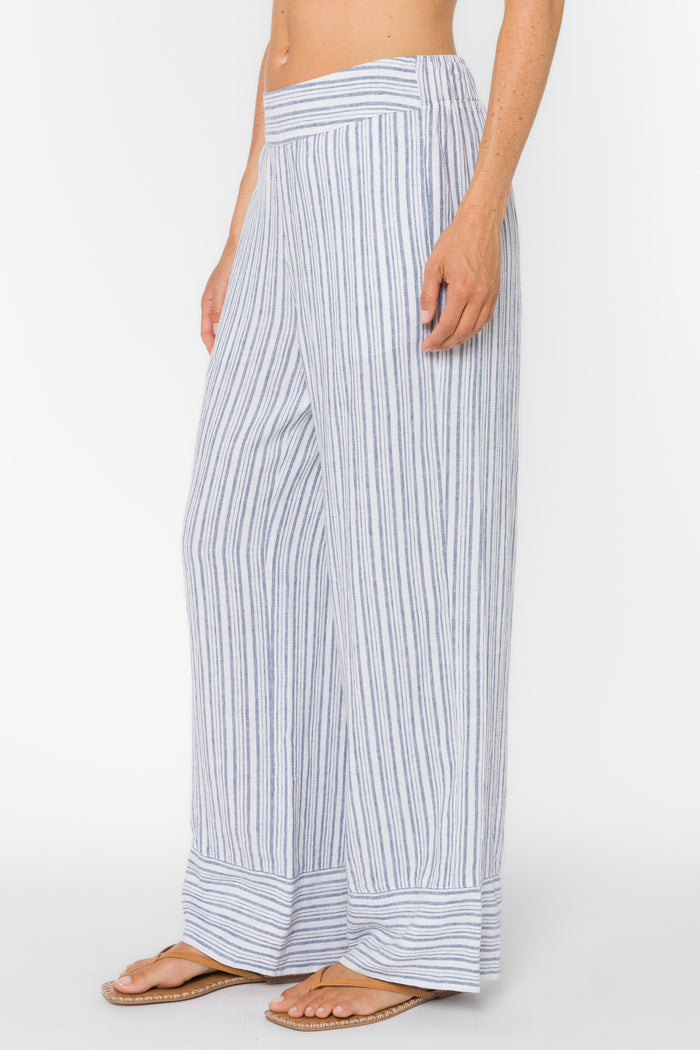 Danna Blue Stripe Pants - Bottoms - Velvet Heart Clothing
