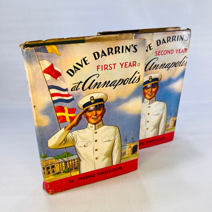 Dave Darrin's First (1910) & Second (1911) Year at Annapolis by H. Irving Hancock The Saalfield Publishing Company