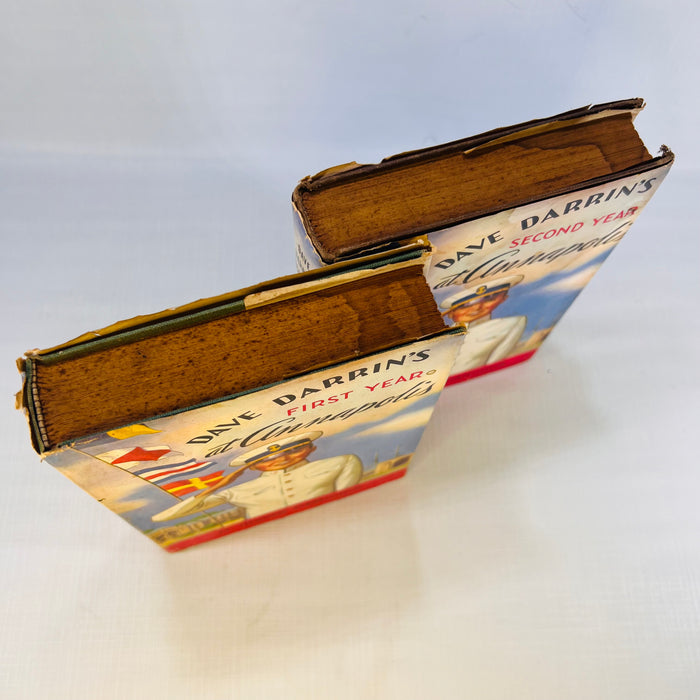 Dave Darrin's First (1910) & Second (1911) Year at Annapolis by H. Irving Hancock The Saalfield Publishing Company