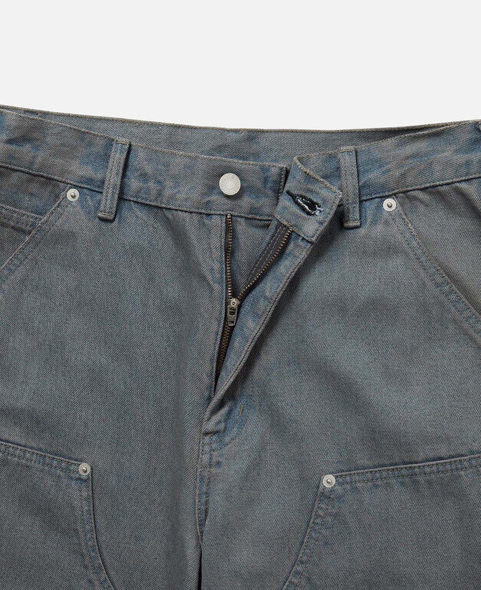 Denim Double Knee Pants (Navy)