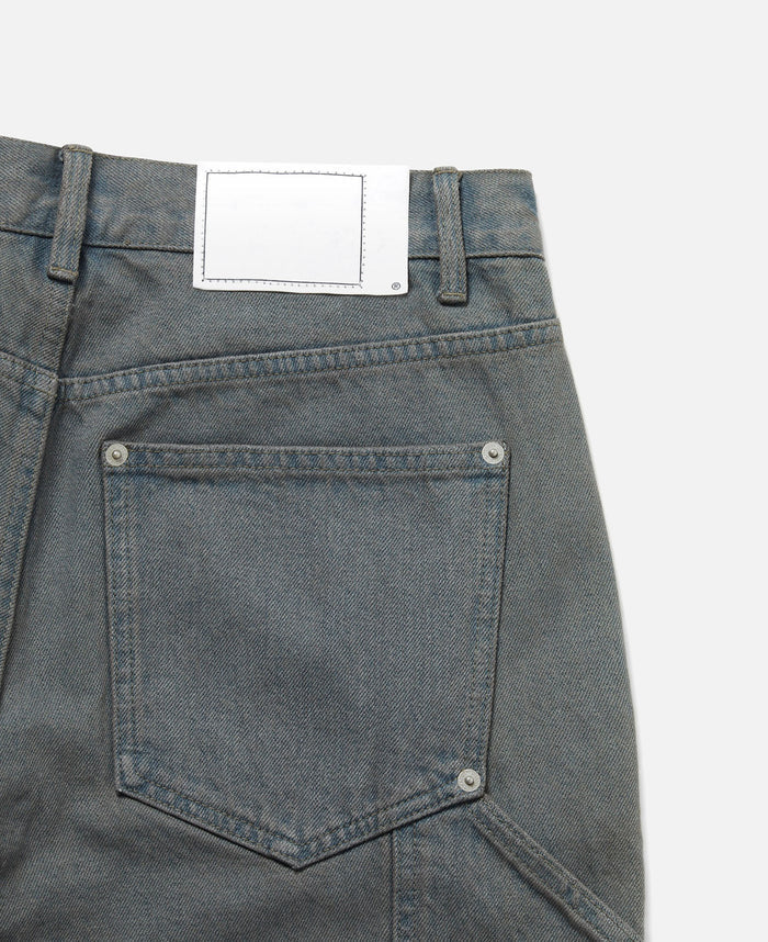 Denim Double Knee Pants (Navy)