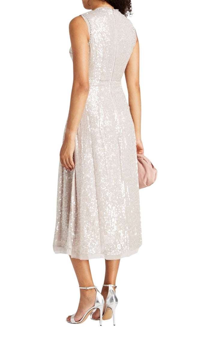 Erdem Denise Crystal Embellished Sequin Midi Dress - Runway Catalog