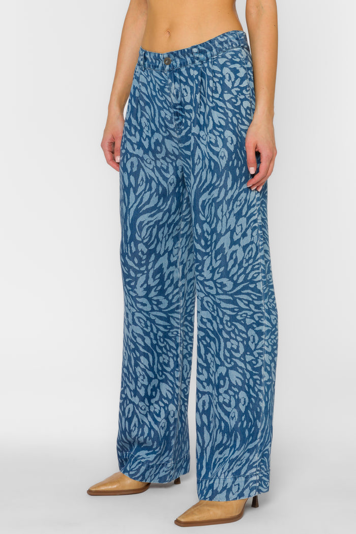 Desma Blue Skin Trouser - Pants - Velvet Heart Clothing