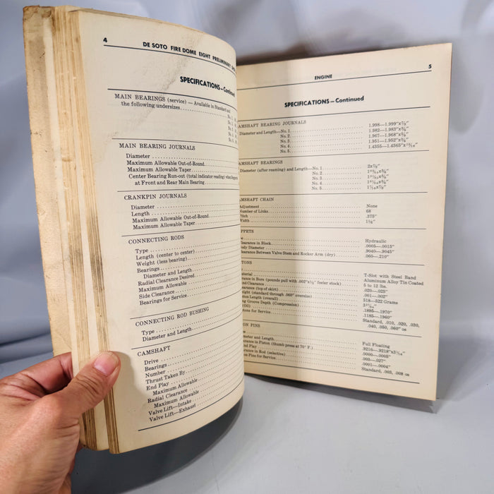 DeSoto FireDome Eight Preliminary Shop Manual, Model S-17-1952 — Chrysler/De Soto Division | MoPar Service, Automotive Service Manual