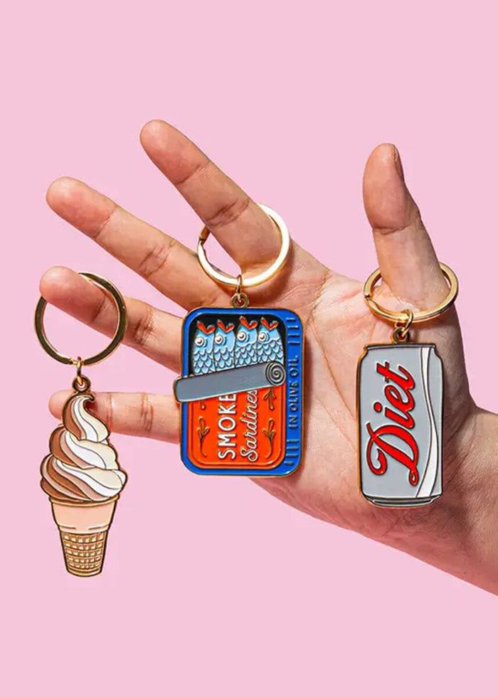 Diet Soda Can Enamel Keychain