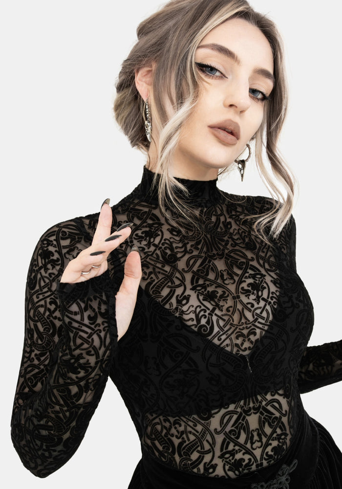 Disrupt Dragon Mesh Long Sleeved Top