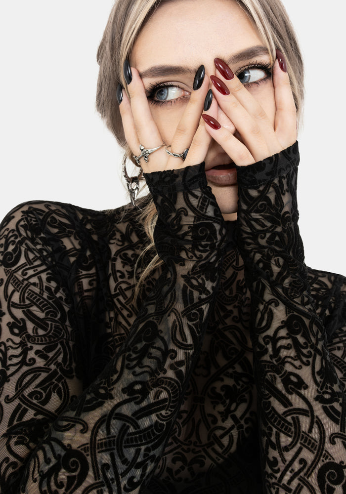 Disrupt Dragon Mesh Long Sleeved Top