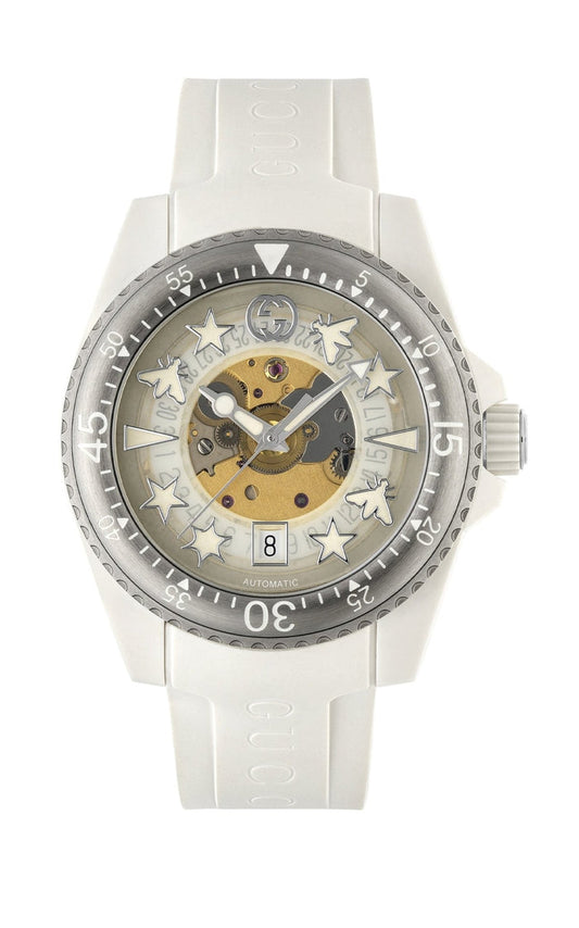 Gucci Dive White Automatic Watch 40mm - Runway Catalog