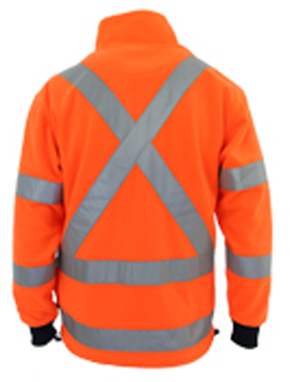 DNC Hi Vis 1/2 Zip X Back Fleecy Jumper 3933