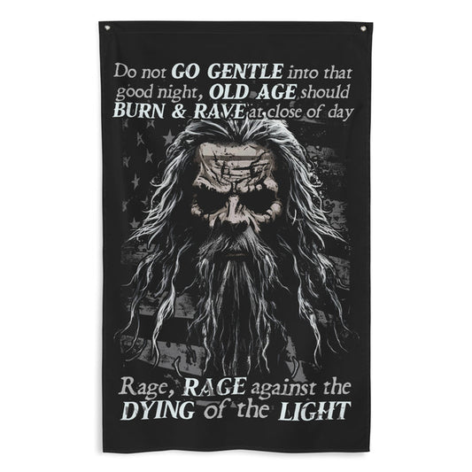 Do Not Go Gentle Wall Flag
