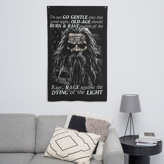 Do Not Go Gentle Wall Flag