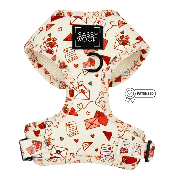 The Sassy Woof Dog Two Piece Bundle - P.S. I Woof You combines a stylish design with an adjustable harness for a perfect fit.