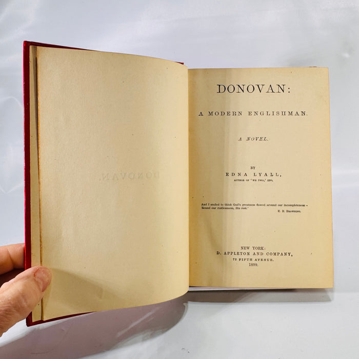 Donovan: A Modern Englishman – A Novel of Love, Art, and Social Boundaries (1899) by Edna Lyall