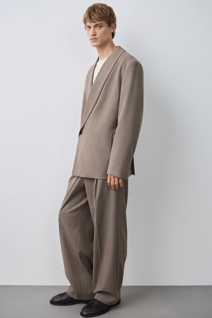 GRAY BROWN MELANGE
