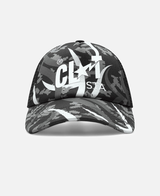 Egra Camo Trucker Cap (Grey)