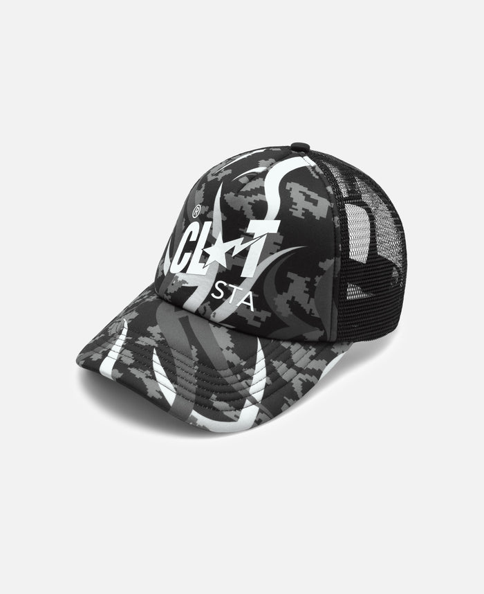 Egra Camo Trucker Cap (Grey)