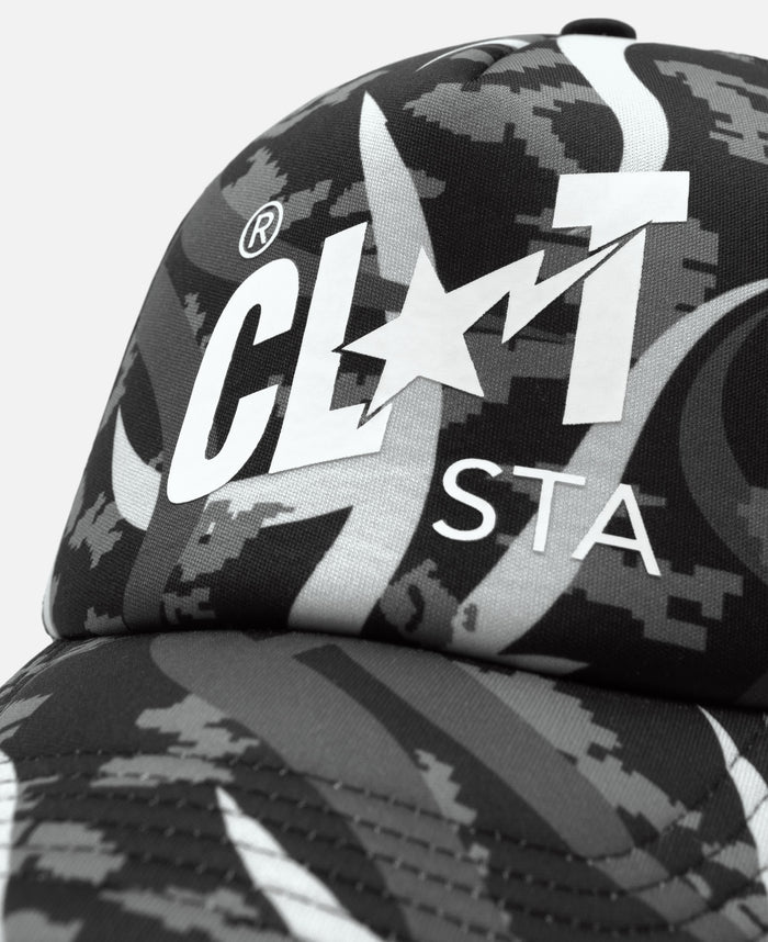 Egra Camo Trucker Cap (Grey)