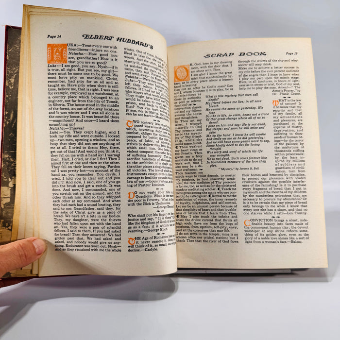 Elbert Hubbard’s Scrap Book (1923, Hardcover) – A Roycroft Classic of Inspirational Wisdom