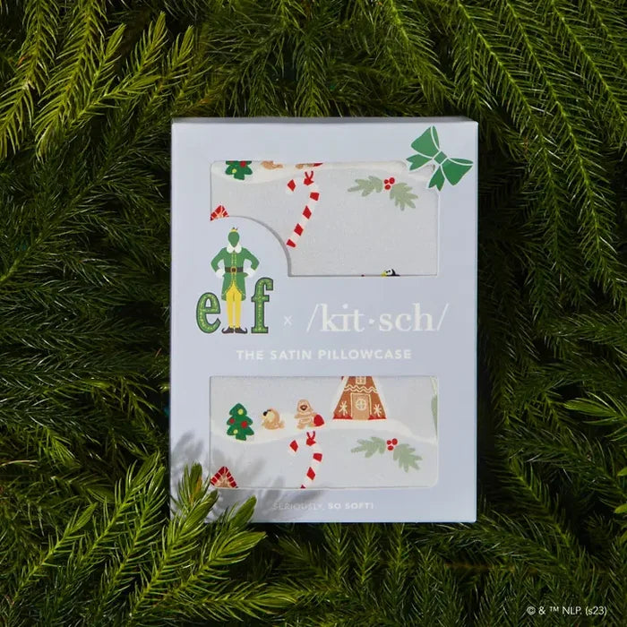 Elf X Kitsch Satin Pillowcase - Periwinkle Christmas – alternate view 3