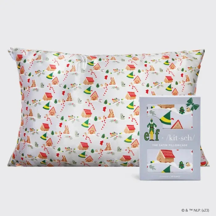 Elf X Kitsch Satin Pillowcase - Periwinkle Christmas – alternate view 5