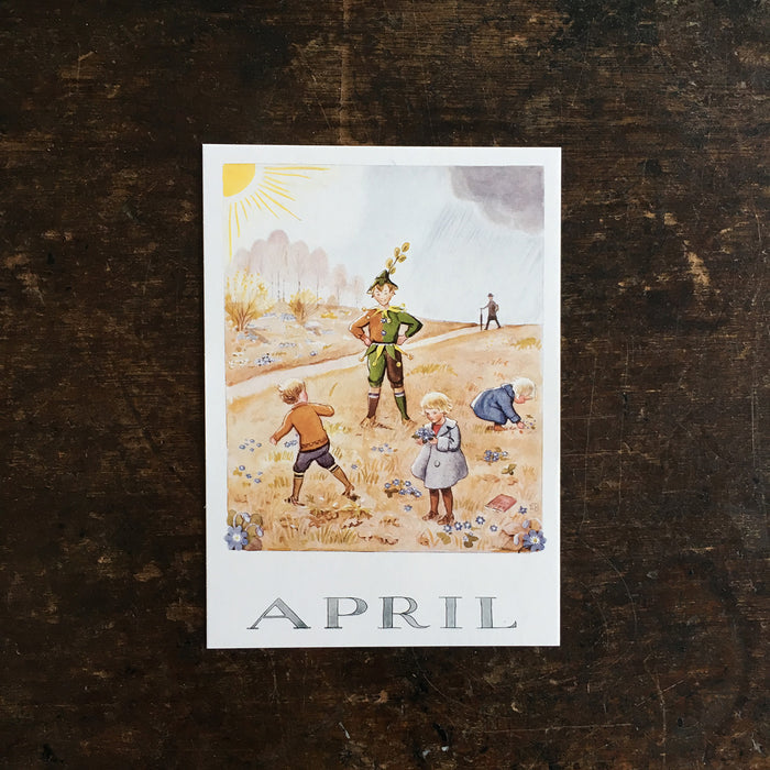 Elsa Beskow Individual Month Postcards