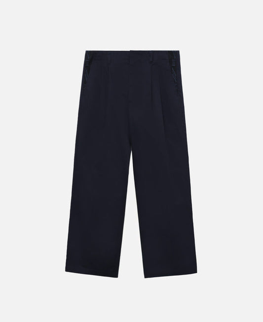 Embroidered Chino Pants (Navy)