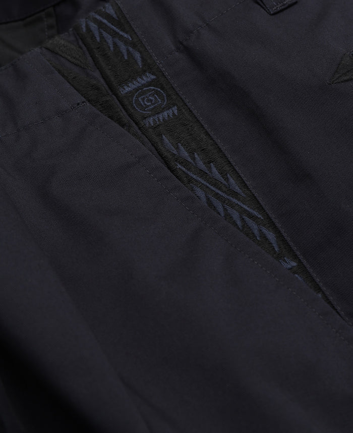 Embroidered Chino Pants (Navy)