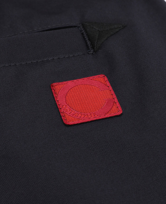 Embroidered Chino Pants (Navy)