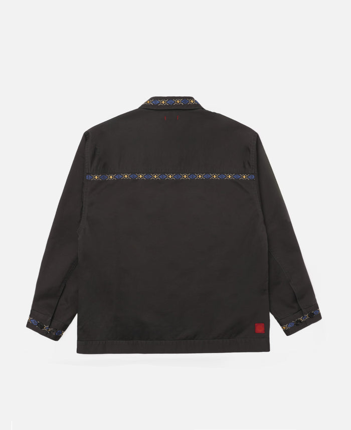 Embroidered Chore Jacket (Grey)