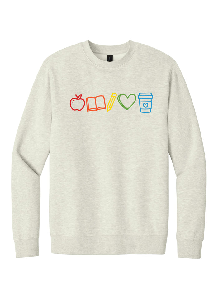 Embroidered Teacher Crewneck