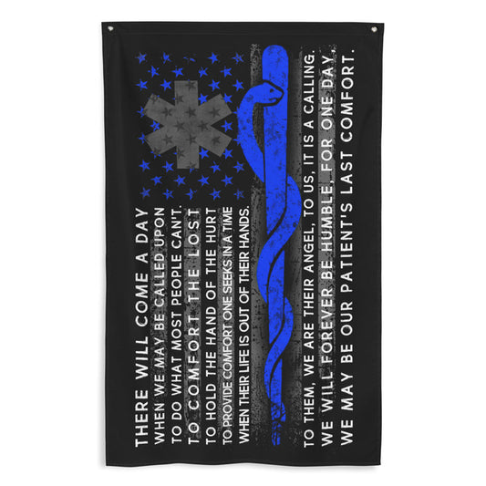 EMT Oath Wall Flag