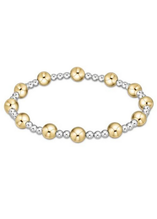 enewton Designs Classic Sincerity Pattern 6mm Bead Bracelet-Mixed Metal