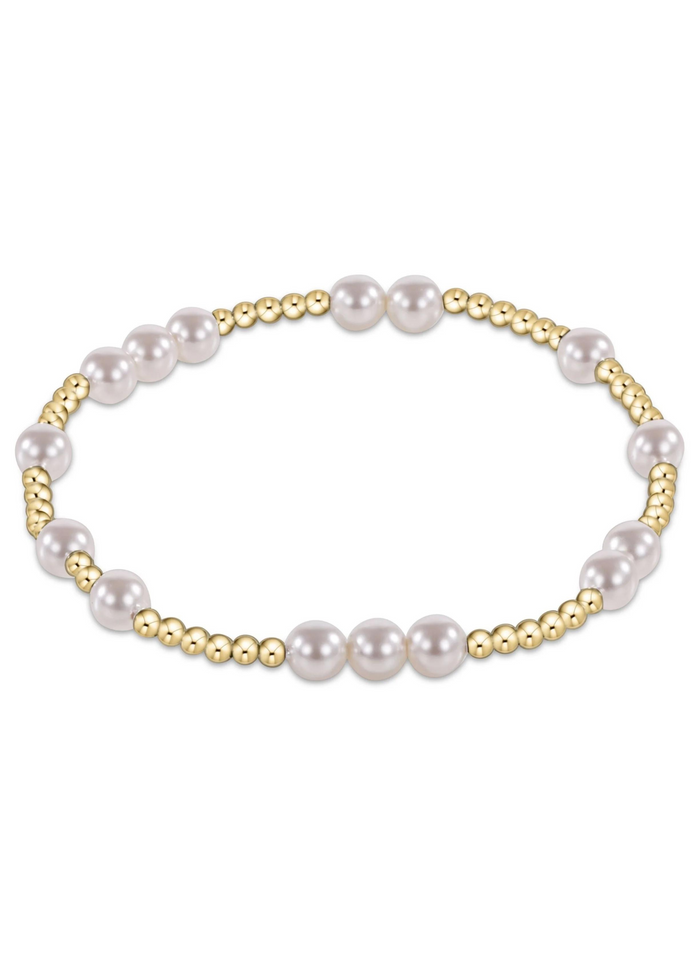 enewton Extends Hope Unwritten 5mm Bead Bracelet - Pearl