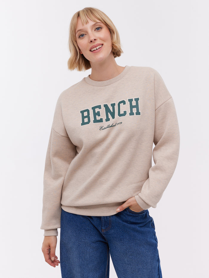 Ercie Beige CR019X Crews Appliqué Shot 1