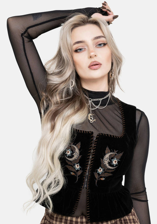 Eria Celestial Embroidered Waistcoat Corset