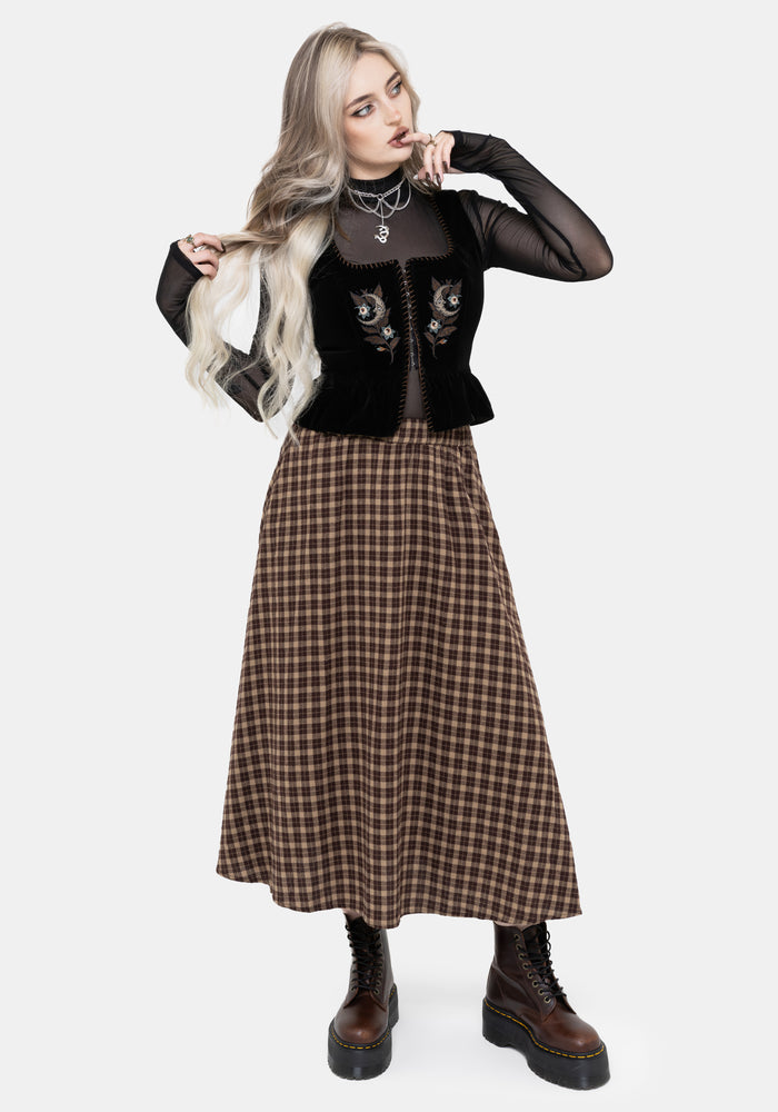 Eria Celestial Embroidered Waistcoat Corset
