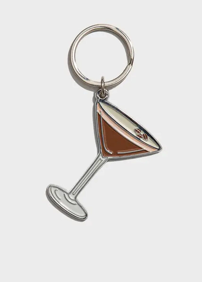 Espresso Martini Enamel Keychain