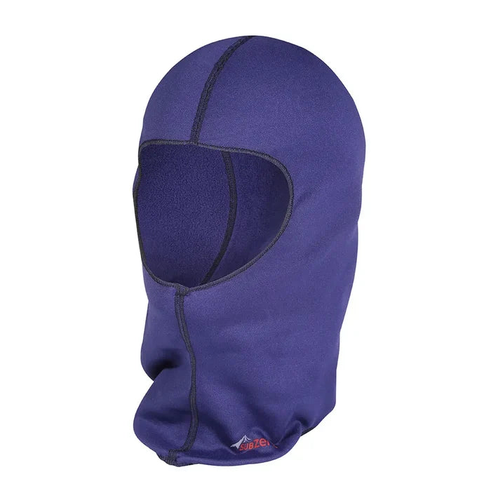 Sub Zero Factor 2 thermal mid layer balaclava in navy studio photographed from the front on a white background