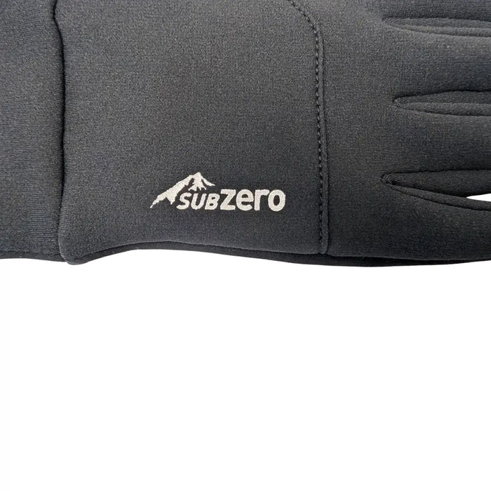 Sub Zero Factor 2 Plus Touchscreen Gloves showing the reflective logo on a white background
