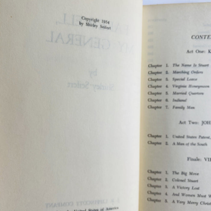 Farewell my General by Shirley Seifert 1954 Vintage Book