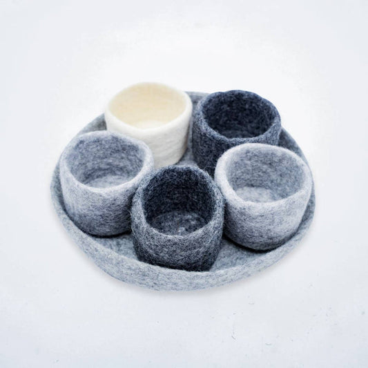 Fibres of Life Felt Tidy Pod | Felt Organizer Tray | Felt Storage Bowls
