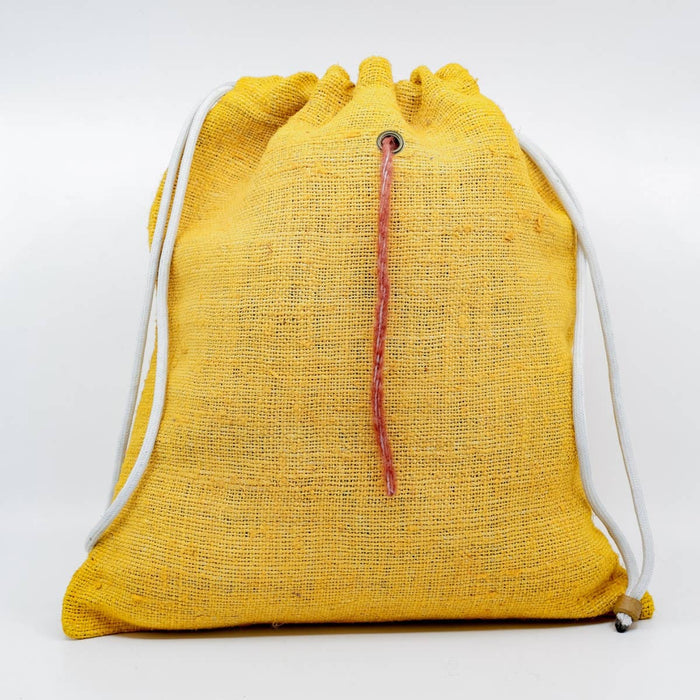 Fibres of Life Natural Hemp Drawstring Yarn Sack-Large